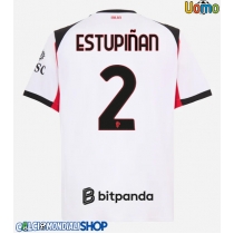 Maglie da calcio AC Milan Pervis Estupinan #2 Seconda Maglia 2025-26 Manica Corta